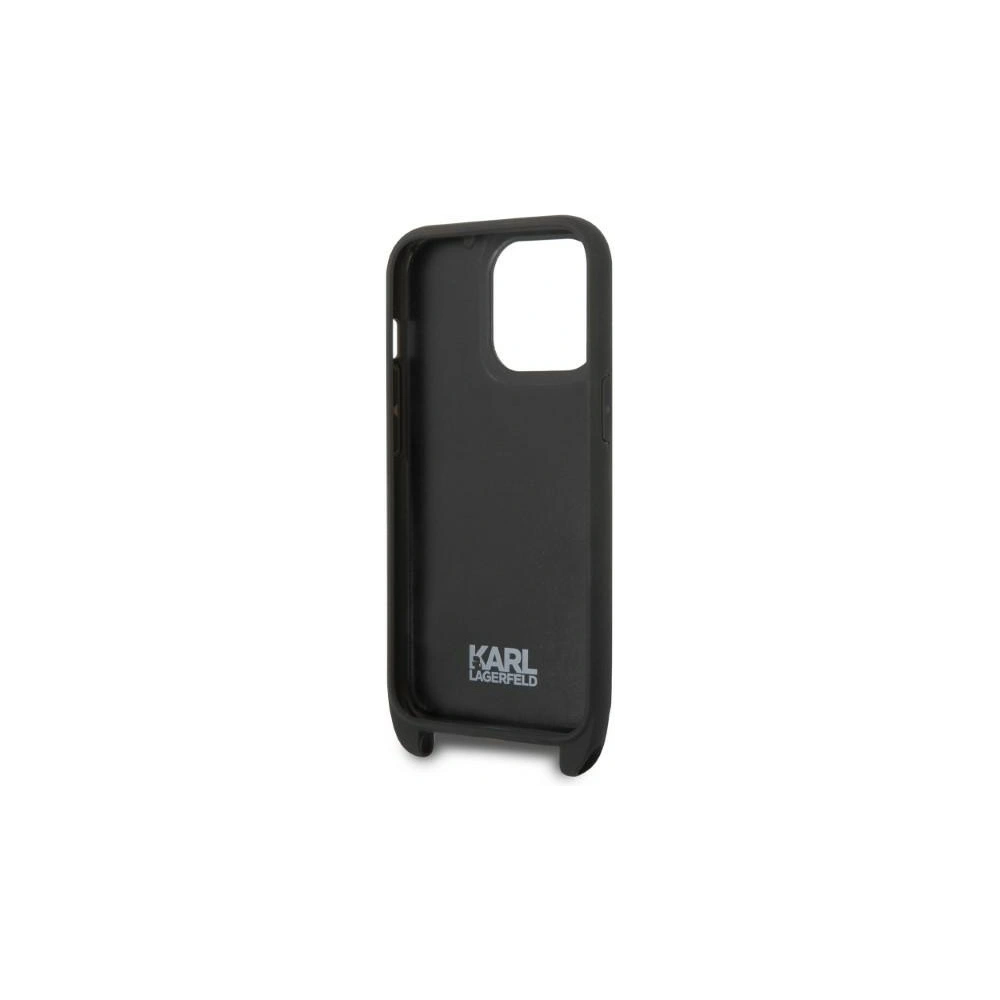 Hurtownia GSM - Etui Karl Lagerfeld KLHCP14LSTKMK Apple iPhone 14 Pro negru/black hardcase Monogram Ikonik Patch - KLD1309 - {ean13} - Hurt