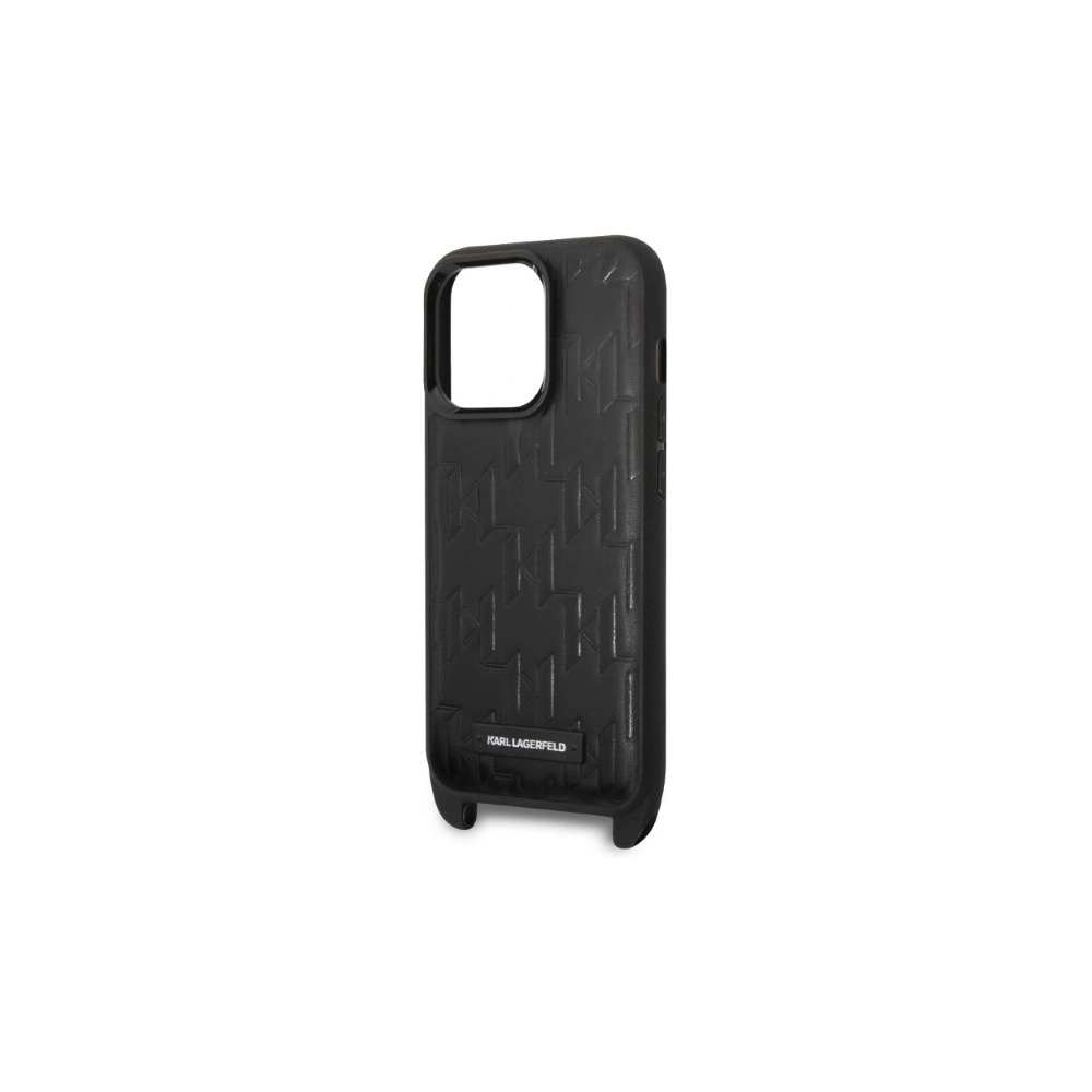 Hurtownia GSM - Etui Karl Lagerfeld KLHCP14LSTMMK Apple iPhone 14 Pro hardcase negru/black Monogram Plaque Logo Strap - KLD1310 - {ean13} - Hurt