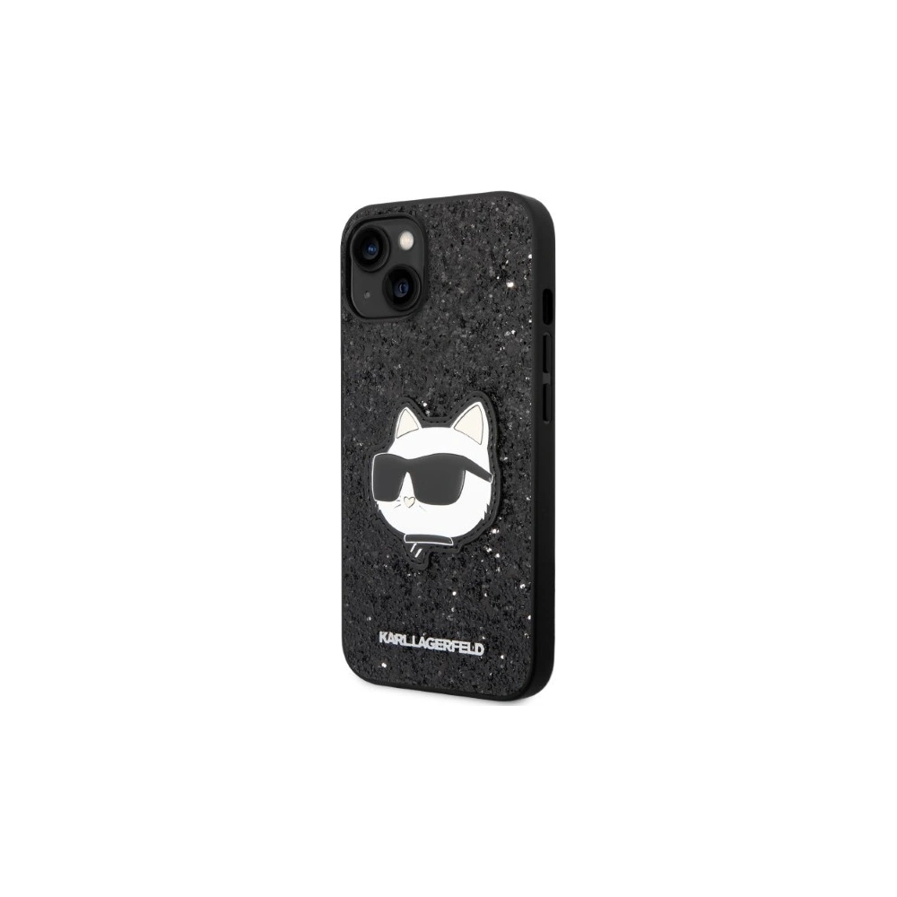 Hurtownia GSM - Etui Karl Lagerfeld KLHCP14MG2CPK Apple iPhone 14 Plus / 15 Plus czarny/black hardcase Glitter Choupette Patch - KLD1311 - {ean13} - Hurt
