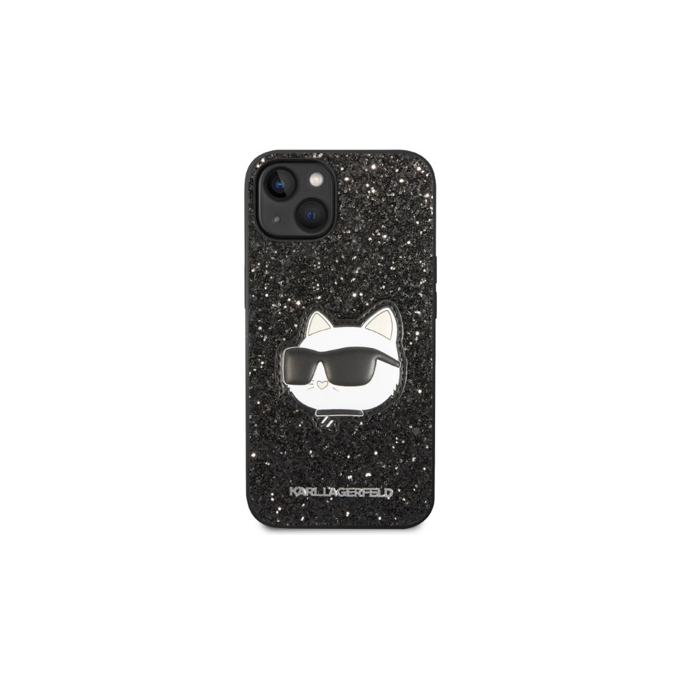 Hurtownia GSM - Etui Karl Lagerfeld KLHCP14MG2CPK Apple iPhone 14 Plus / 15 Plus fekete/hardcase Glitter Choupette Patch - KLD1311 - {ean13} - Hurt