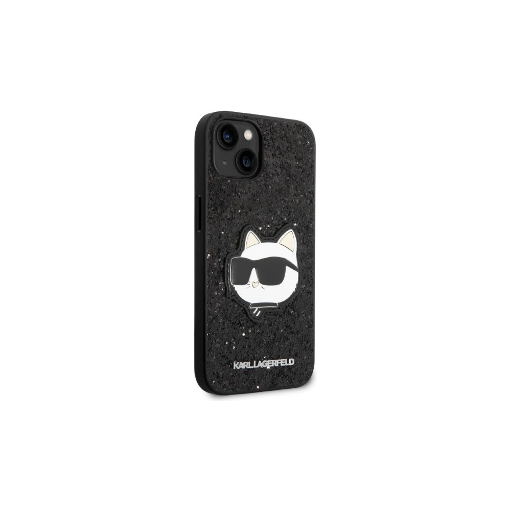 Hurtownia GSM - Etui Karl Lagerfeld KLHCP14MG2CPK Apple iPhone 14 Plus / 15 Plus fekete/hardcase Glitter Choupette Patch - KLD1311 - {ean13} - Hurt