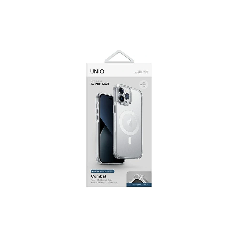 Hurtownia GSM - Case UNIQ Combat Apple iPhone 14 Pro Max MagClick Charging transparent/satin dove clear - UNIQ824 - {ean13} - Hurt
