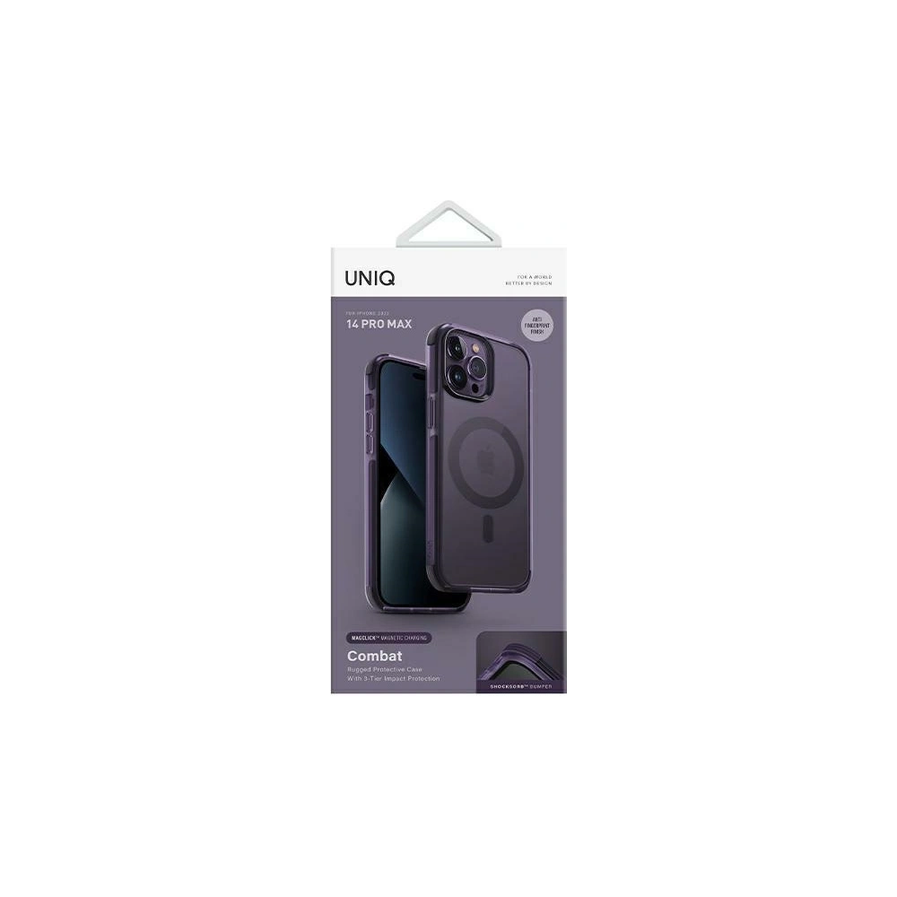 Hurtownia GSM - Etui UNIQ Combat Apple iPhone 14 Pro Max MagClick Charging purpurová/fig fialová - UNIQ825 - {ean13} - Hurt