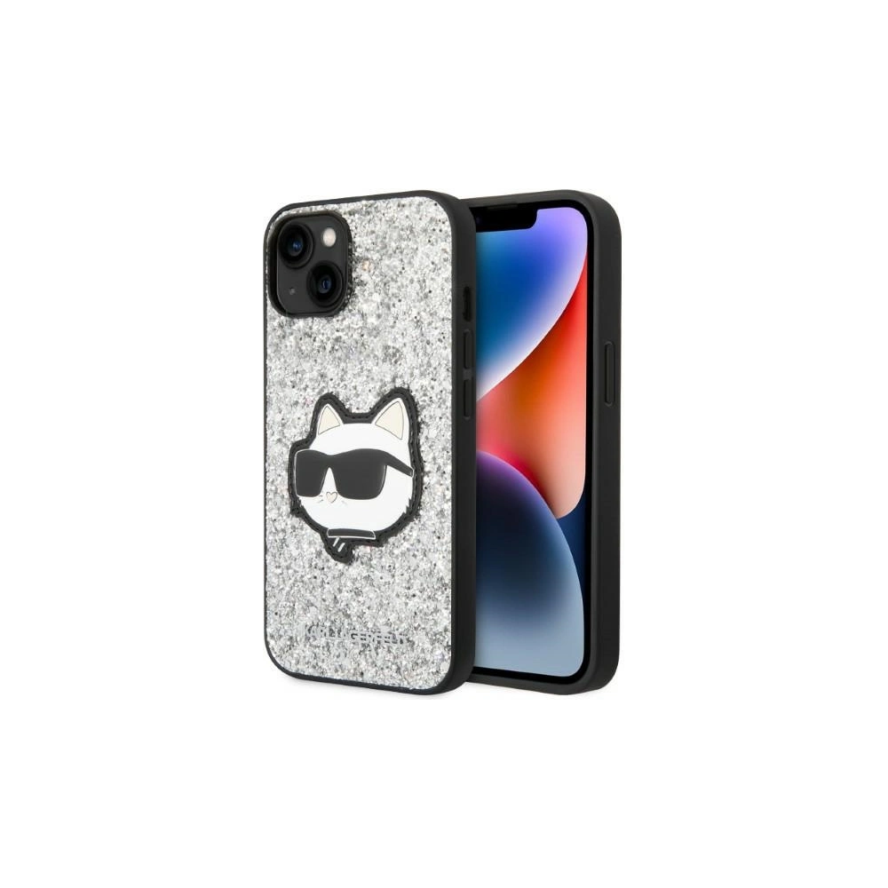 Hurtownia GSM - Etui Karl Lagerfeld KLHCP14MG2CPS Apple iPhone 14 Plus / 15 Plus srebrny/silver hardcase Glitter Choupette Patch - KLD1312 - {ean13} - Hurt