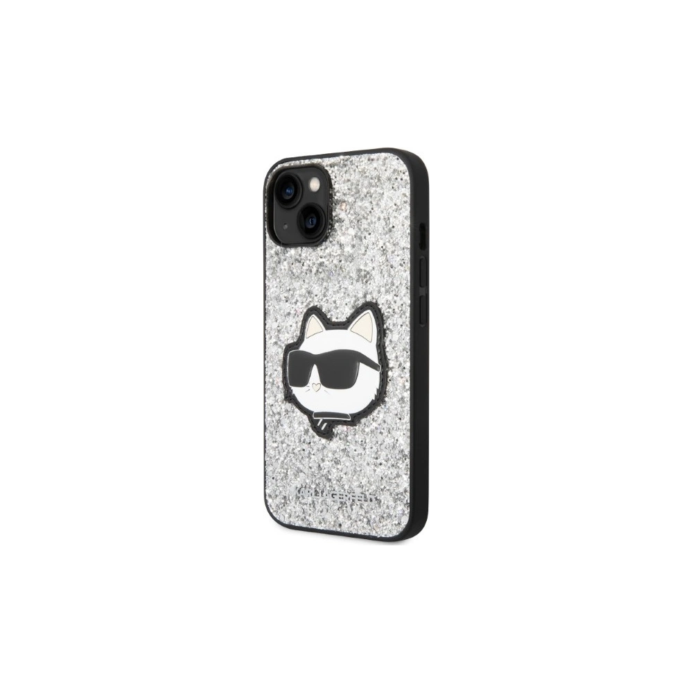Hurtownia GSM - Etui Karl Lagerfeld KLHCP14MG2CPS Apple iPhone 14 Plus / 15 Plus srebrny/silver hardcase Glitter Choupette Patch - KLD1312 - {ean13} - Hurt