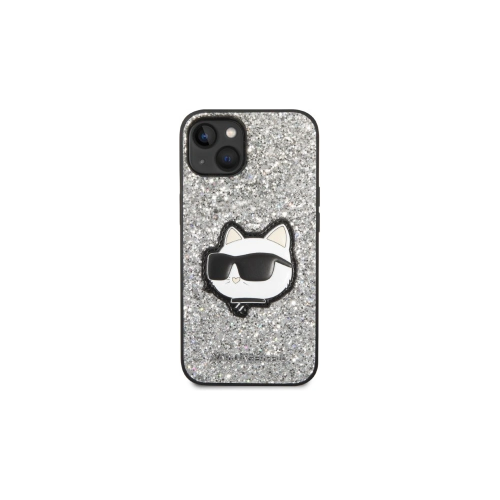 Hurtownia GSM - Etui Karl Lagerfeld KLHCP14MG2CPS Apple iPhone 14 Plus / 15 Plus srebrny/silver hardcase Glitter Choupette Patch - KLD1312 - {ean13} - Hurt