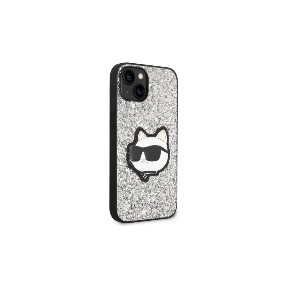 Hurtownia GSM - Etui Karl Lagerfeld KLHCP14MG2CPS Apple iPhone 14 Plus / 15 Plus srebrny/silver hardcase Glitter Choupette Patch - KLD1312 - {ean13} - Hurt