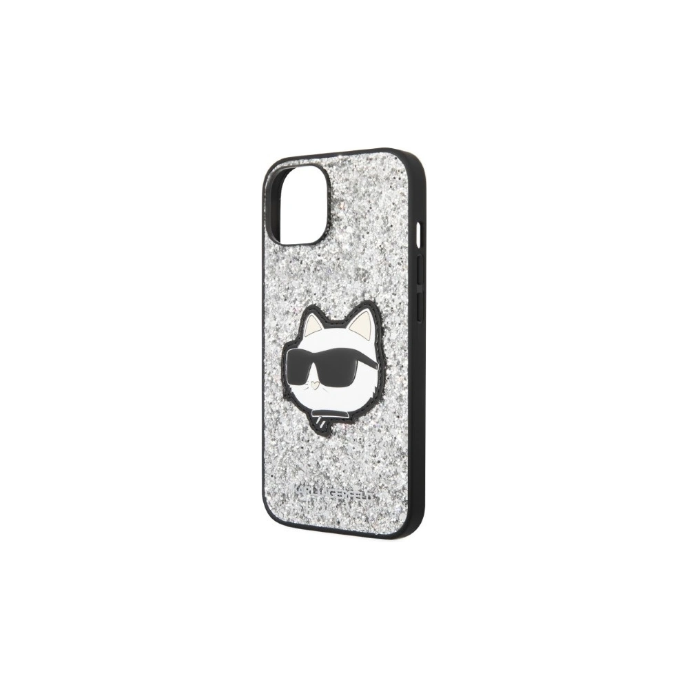 Hurtownia GSM - Etui Karl Lagerfeld KLHCP14MG2CPS Apple iPhone 14 Plus / 15 Plus srebrny/silver hardcase Glitter Choupette Patch - KLD1312 - {ean13} - Hurt