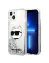 Etui Karl Lagerfeld KLHCP14MLNCHCS Apple iPhone 14 Plus / 15 Plus srebrny/silver hardcase Glitter Choupette Head