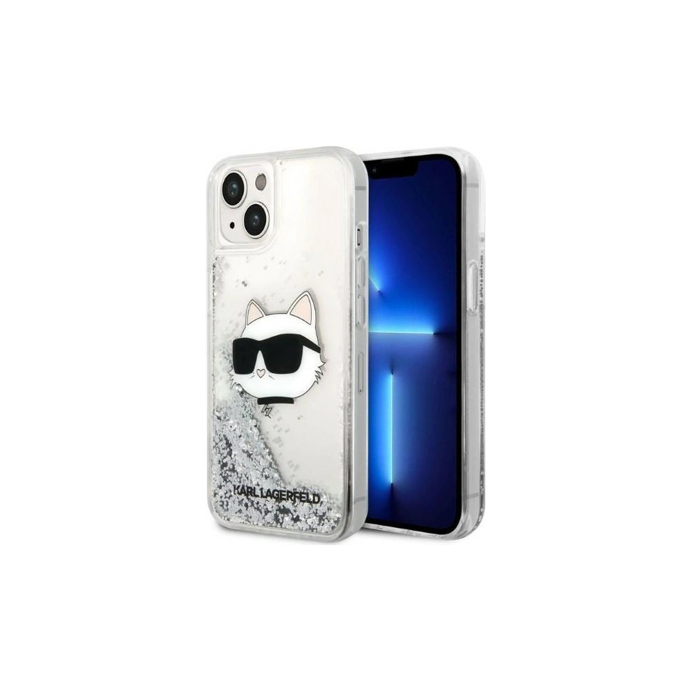 Hurtownia GSM - Etui Karl Lagerfeld KLHCP14MLNCHCS Apple iPhone 14 Plus / 15 Plus srebrny/silver hardcase Glitter Choupette Head - KLD1313 - {ean13} - Hurt