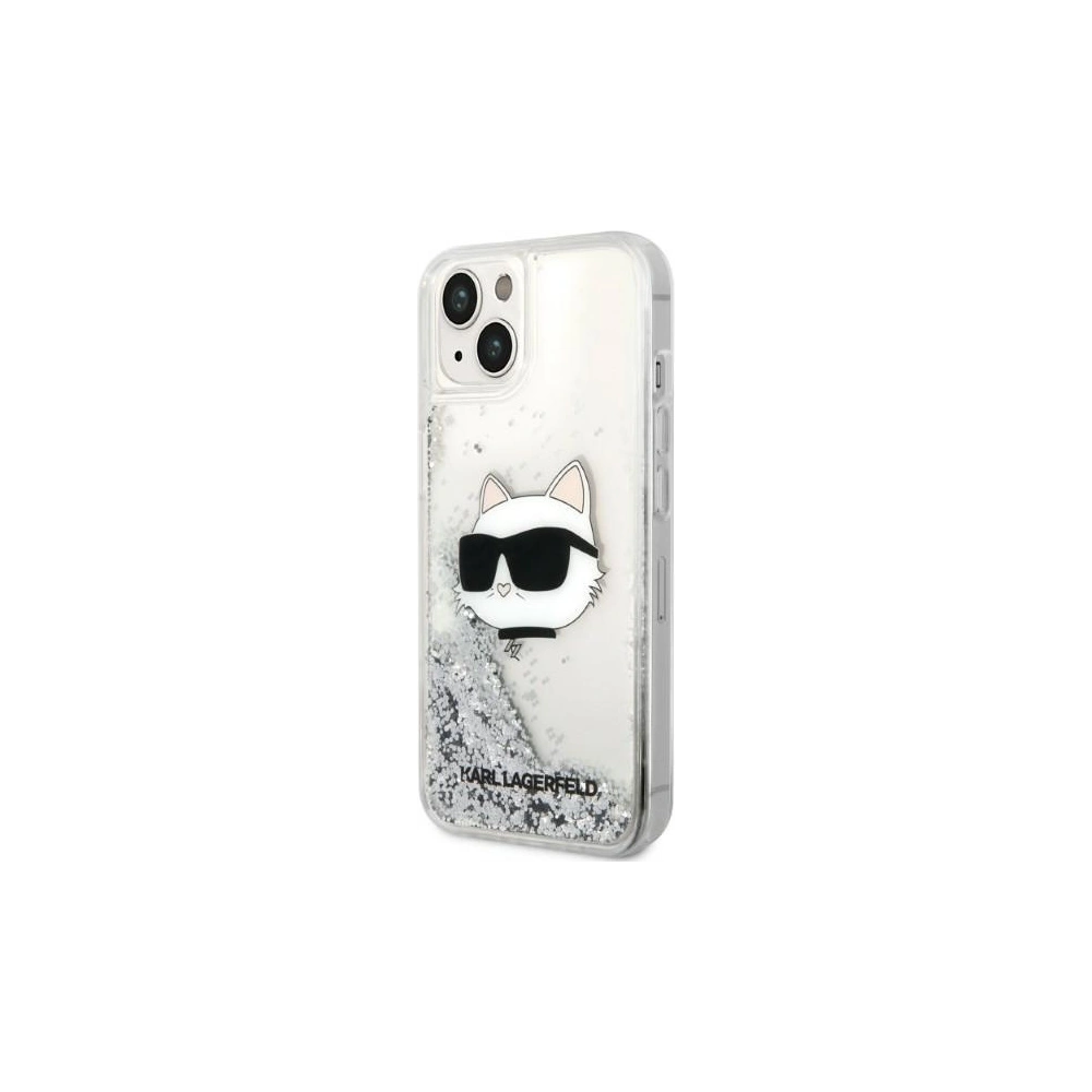Hurtownia GSM - Etui Karl Lagerfeld KLHCP14MLNCHCS Apple iPhone 14 Plus / 15 Plus srebrny/silver hardcase Glitter Choupette Head - KLD1313 - {ean13} - Hurt