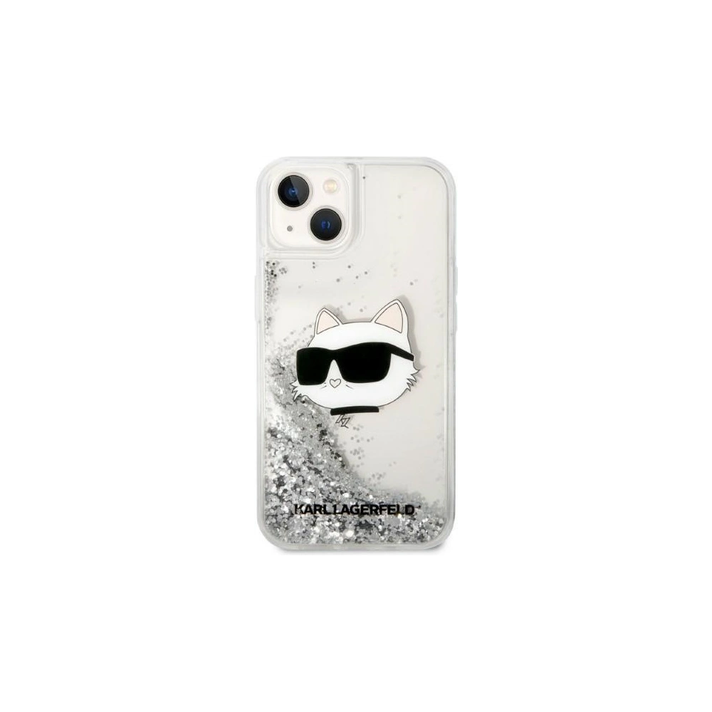 Hurtownia GSM - Etui Karl Lagerfeld KLHCP14MLNCHCS Apple iPhone 14 Plus / 15 Plus ezüst/silver kemény hátlap Glitter Choupette Head - KLD1313 - {ean13} - Hurt