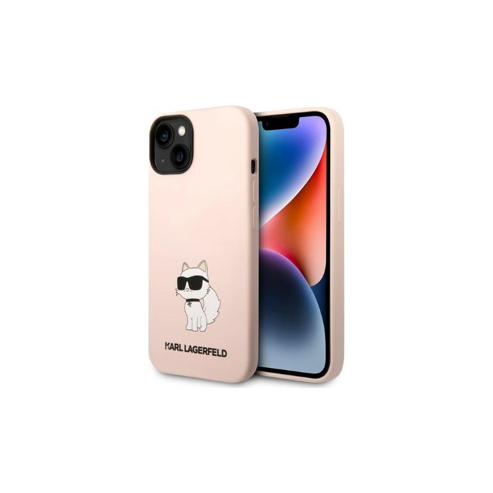 Hurtownia GSM - Etui Karl Lagerfeld KLHCP14MSNCHBCP Apple iPhone 14 Plus / 15 Plus hardcase růžový/pink Silicone Choupette - KLD1315 - {ean13} - Hurt