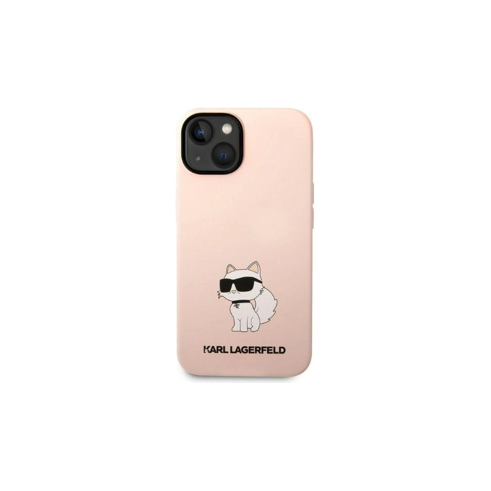 Hurtownia GSM - Etui Karl Lagerfeld KLHCP14MSNCHBCP Apple iPhone 14 Plus / 15 Plus hardcase růžový/pink Silicone Choupette - KLD1315 - {ean13} - Hurt