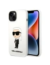 Etui Karl Lagerfeld KLHCP14MSNIKBCH Apple iPhone 14 Plus / 15 Plus hardcase alb/white Silicon Ikonik