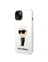 Hurtownia GSM - Etui Karl Lagerfeld KLHCP14MSNIKBCH Apple iPhone 14 Plus / 15 Plus hardcase bílý/white Silicone Ikonik - KLD1316 - {ean13} - Hurt