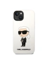 Hurtownia GSM - Etui Karl Lagerfeld KLHCP14MSNIKBCH Apple iPhone 14 Plus / 15 Plus hardcase bílý/white Silicone Ikonik - KLD1316 - {ean13} - Hurt