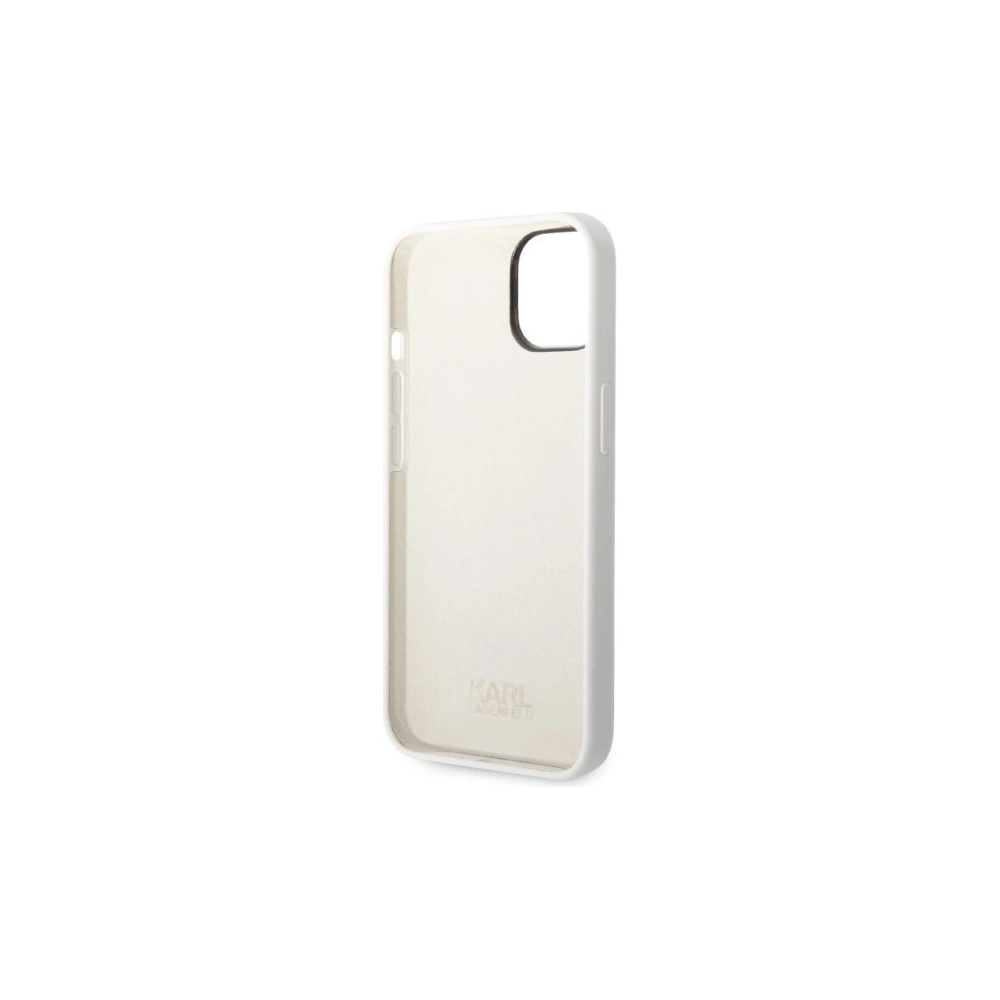 Wholesale Karl Lagerfeld KLHCP14MSNIKBCH Apple iPhone 14 Plus / 15 Plus hardcase white Silicone Ikonik - KLD1316 - {ean13} - Hurt