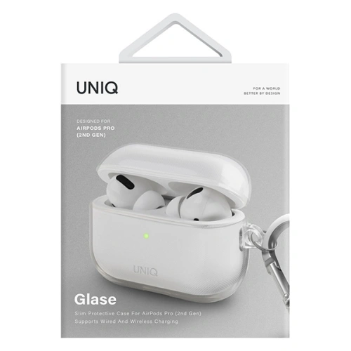 Etui UNIQ Glase Apple AirPods Pro 2 przeźroczysty/glossy clear