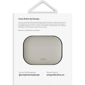 Case UNIQ Lino Apple AirPods Pro 2 Silikon beige/ivory
