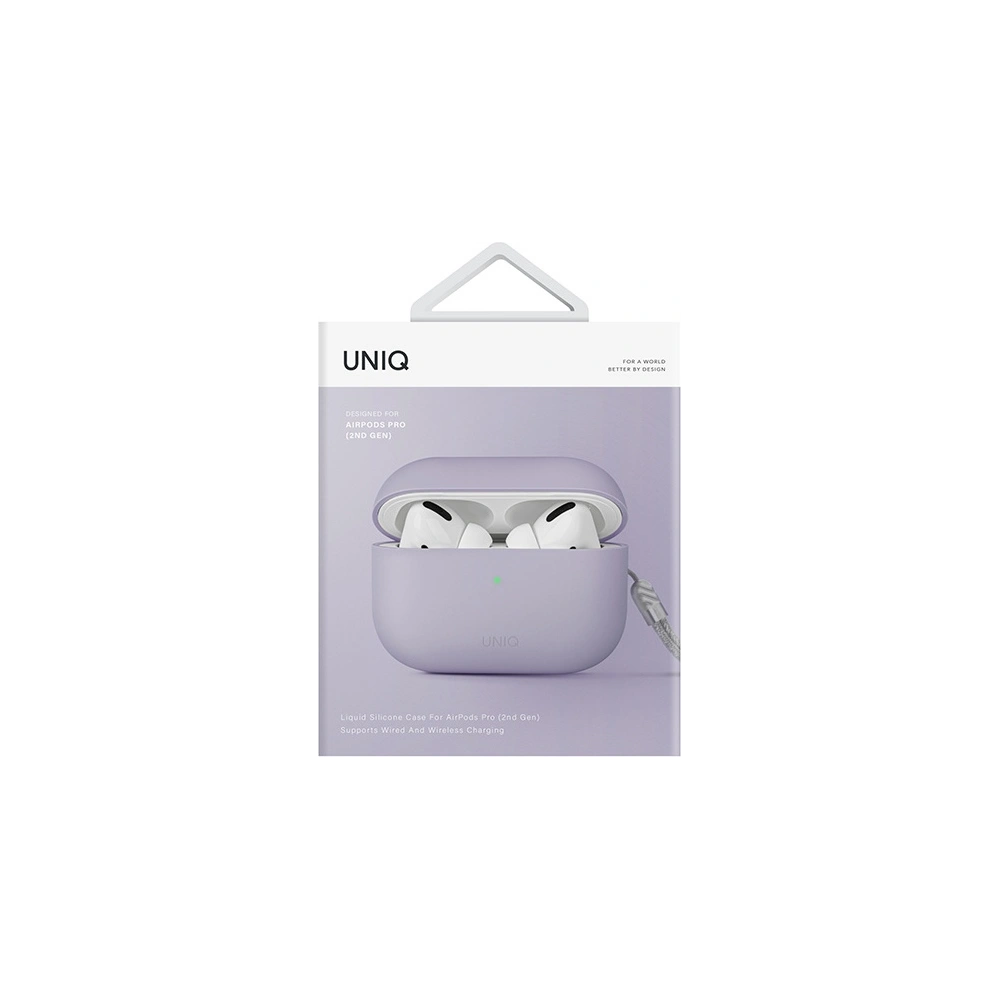 Hurtownia GSM - Case UNIQ Lino Apple AirPods Pro 2 Silikon lila/lavendel - UNIQ829 - {ean13} - Hurt
