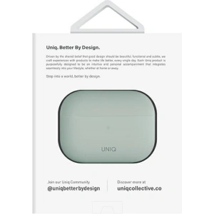 Etui UNIQ Lino Apple AirPods Pro 2 Silicone miętowy/mint green