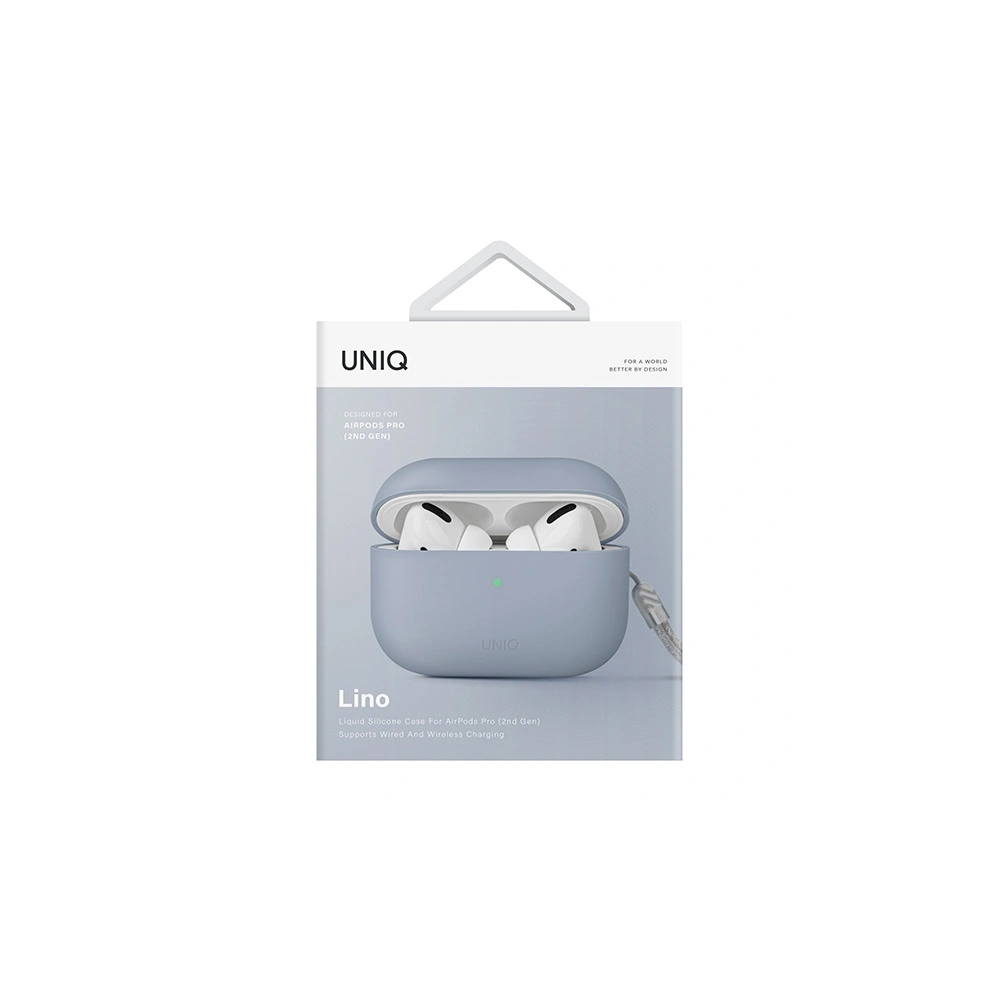 Hurtownia GSM - Case UNIQ Lino Apple AirPods Pro 2 Silikon blau/arctic blue - UNIQ831 - {ean13} - Hurt