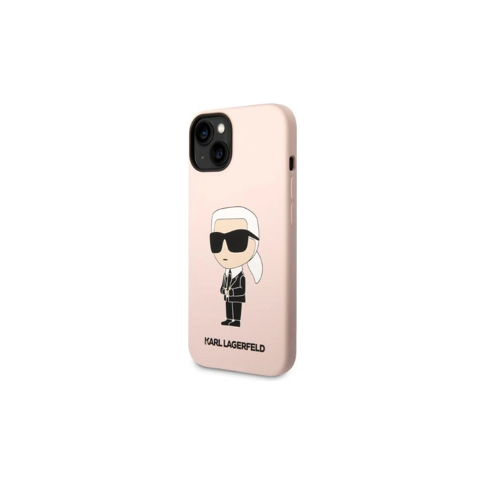 Wholesale Karl Lagerfeld KLHCP14MSNIKBCP Apple iPhone 14 Plus / 15 Plus hardcase pink Silicone Ikonik - KLD1317 - {ean13} - Hurt