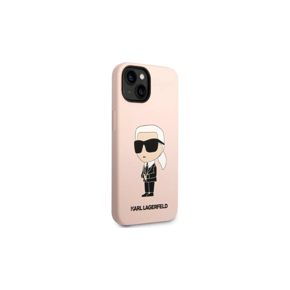 Wholesale Karl Lagerfeld KLHCP14MSNIKBCP Apple iPhone 14 Plus / 15 Plus hardcase pink Silicone Ikonik - KLD1317 - {ean13} - Hurt