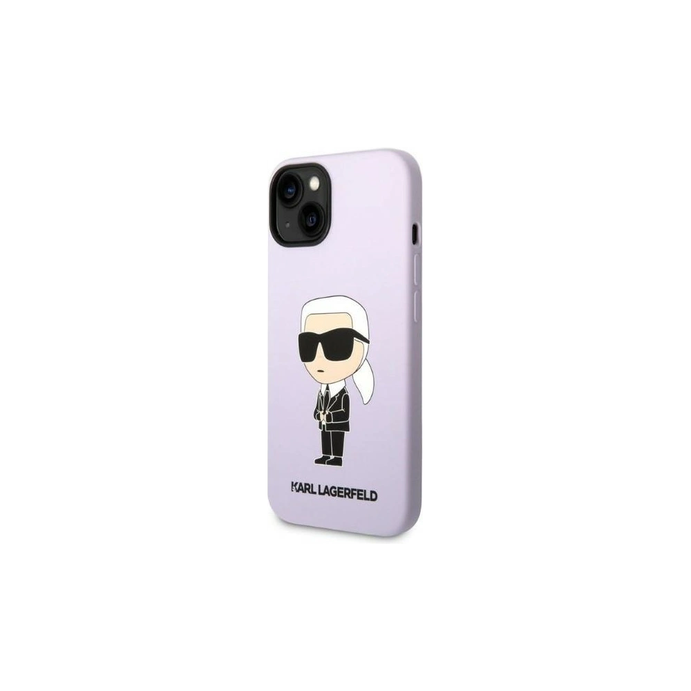 Wholesale Karl Lagerfeld KLHCP14MSNIKBCU Apple iPhone 14 Plus / 15 Plus hardcase purple Silicone Ikonik - KLD1318 - {ean13} - Hurt