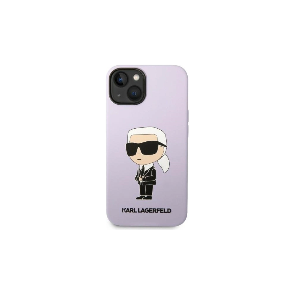 Wholesale Karl Lagerfeld KLHCP14MSNIKBCU Apple iPhone 14 Plus / 15 Plus hardcase purple Silicone Ikonik - KLD1318 - {ean13} - Hurt