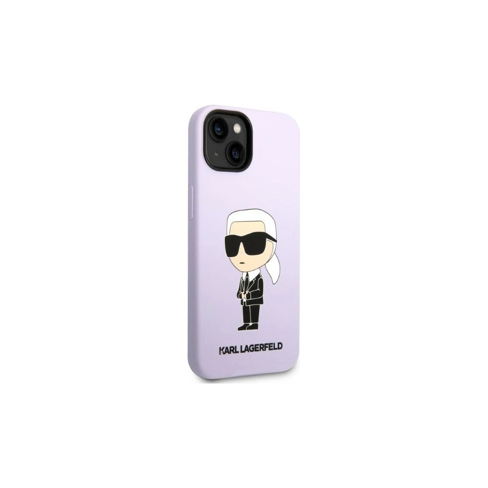 Wholesale Karl Lagerfeld KLHCP14MSNIKBCU Apple iPhone 14 Plus / 15 Plus hardcase purple Silicone Ikonik - KLD1318 - {ean13} - Hurt