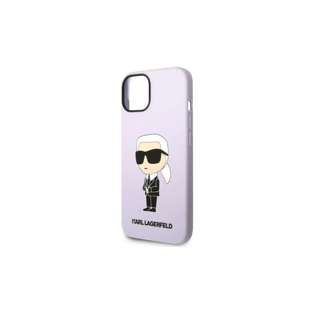 Wholesale Karl Lagerfeld KLHCP14MSNIKBCU Apple iPhone 14 Plus / 15 Plus hardcase purple Silicone Ikonik - KLD1318 - {ean13} - Hurt