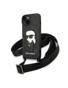 Etui Karl Lagerfeld KLHCP14MSTKMK Apple iPhone 14 Plus / 15 Plus černý/black hardcase Monogram Ikonik Patch