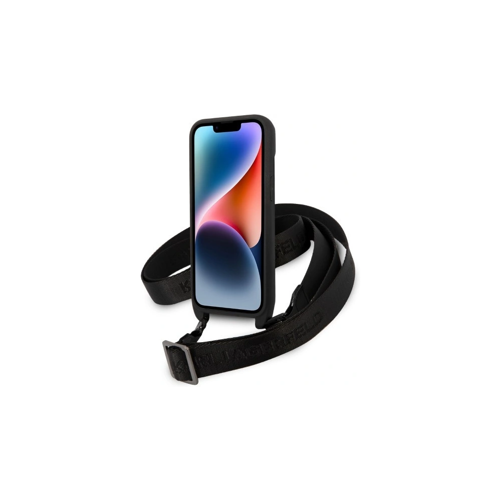 Hurtownia GSM - Etui Karl Lagerfeld KLHCP14MSTKMK Apple iPhone 14 Plus / 15 Plus černý/black hardcase Monogram Ikonik Patch - KLD1319 - {ean13} - Hurt