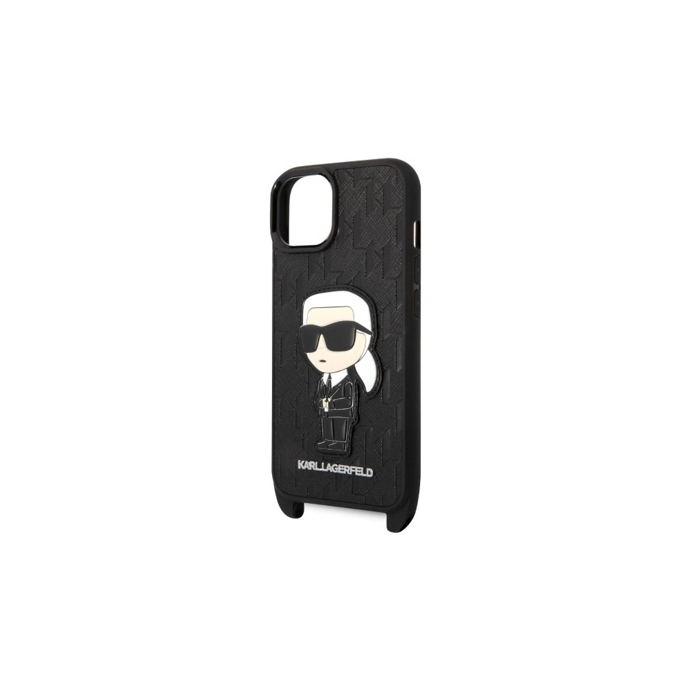 Hurtownia GSM - Etui Karl Lagerfeld KLHCP14MSTKMK Apple iPhone 14 Plus / 15 Plus černý/black hardcase Monogram Ikonik Patch - KLD1319 - {ean13} - Hurt