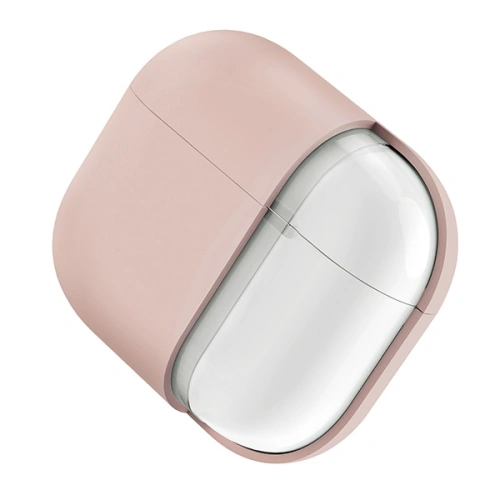 Etui UNIQ Lino Apple AirPods Pro 2 Silicone różowy/blush pink