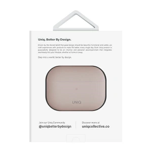 Etui UNIQ Lino Apple AirPods Pro 2 Silicone różowy/blush pink