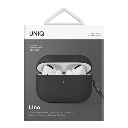 Etui UNIQ Lino Apple AirPods Pro 2 Silicone szary/ash grey
