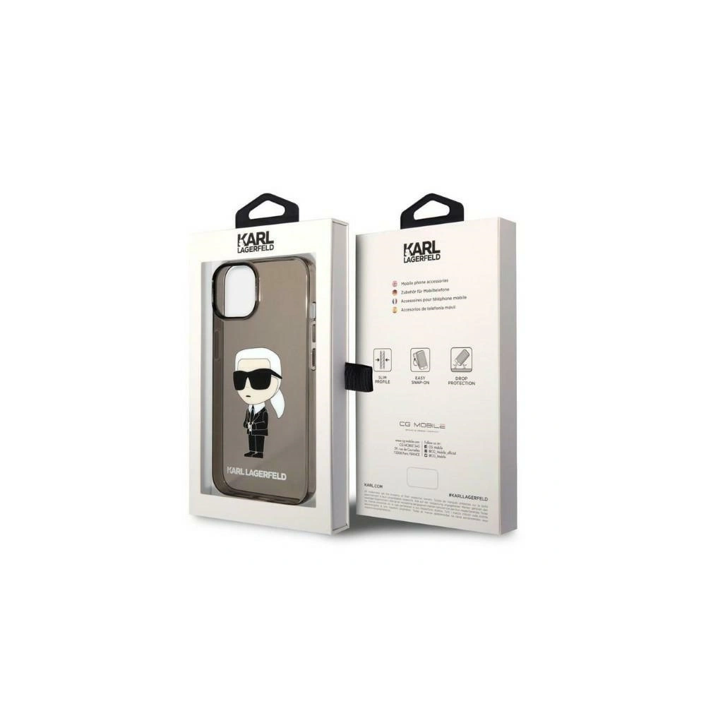 Hurtownia GSM - Etui Karl Lagerfeld KLHCP14SHNIKTCK Apple iPhone 14 fekete/black hardcase Ikonik Etui Karl Lagerfeld - KLD1323 - {ean13} - Hurt