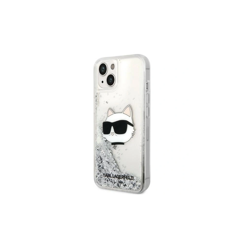 Hurtownia GSM - Etui Karl Lagerfeld KLHCP14SLNCHCS Apple iPhone 14 srebrny/silver hardcase Glitter Choupette Head - KLD1324 - {ean13} - Hurt