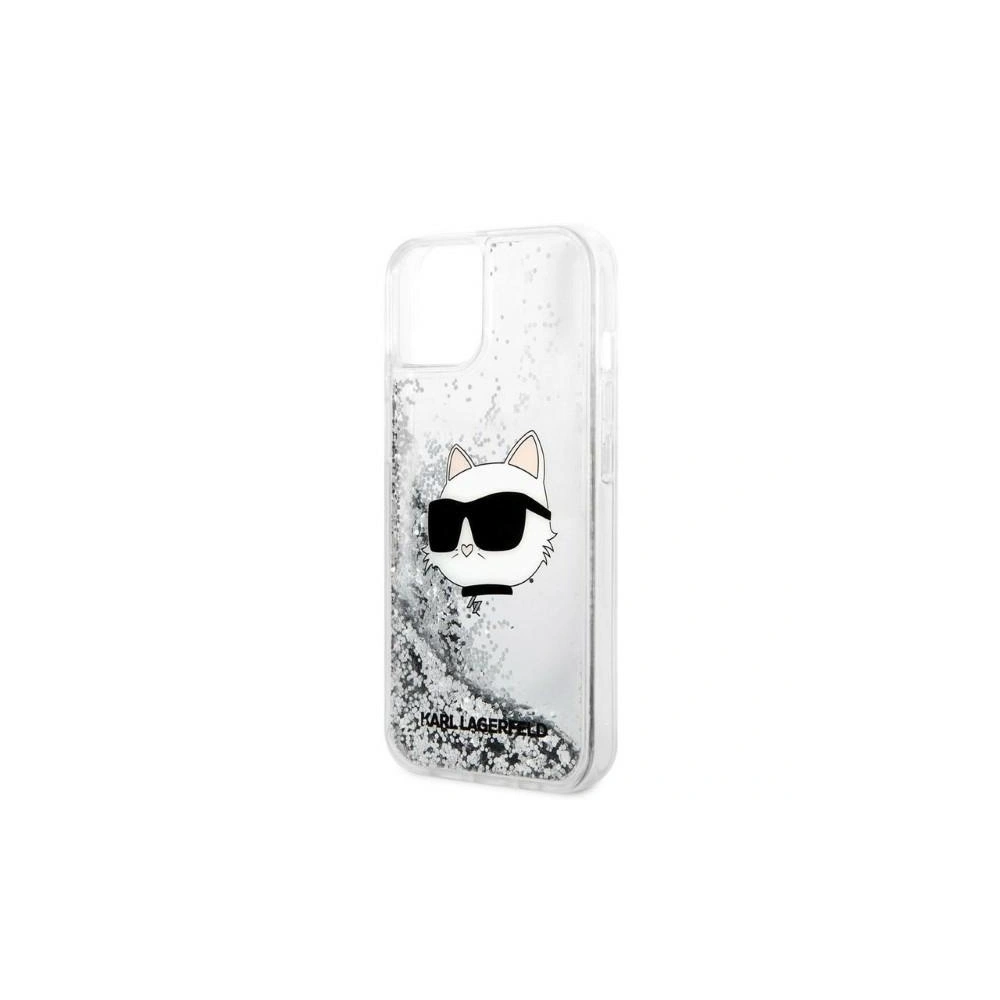 Hurtownia GSM - Etui Karl Lagerfeld KLHCP14SLNCHCS Apple iPhone 14 srebrny/silver hardcase Glitter Choupette Head - KLD1324 - {ean13} - Hurt