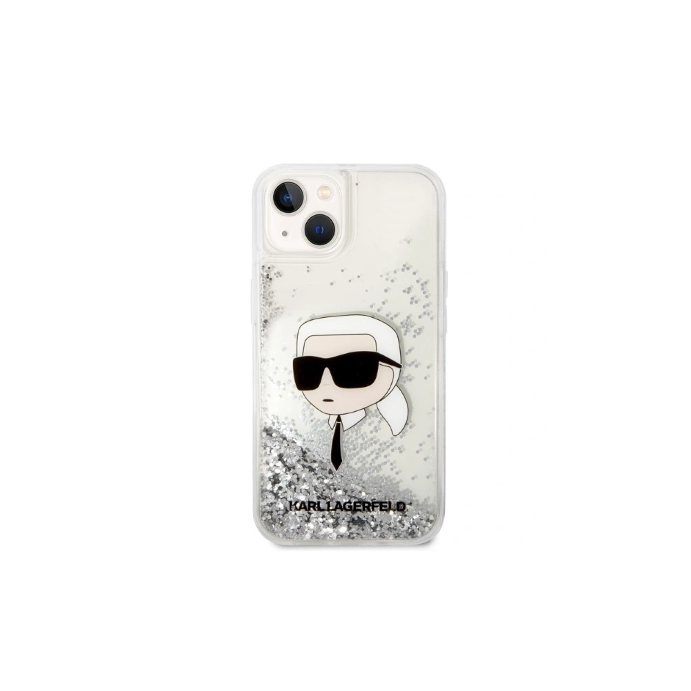 Hurtownia GSM - Case Karl Lagerfeld KLHCP14SLNKHCH Apple iPhone 14 silber/silver Hardcase Glitter Karl Head - KLD1325 - {ean13} - Hurt