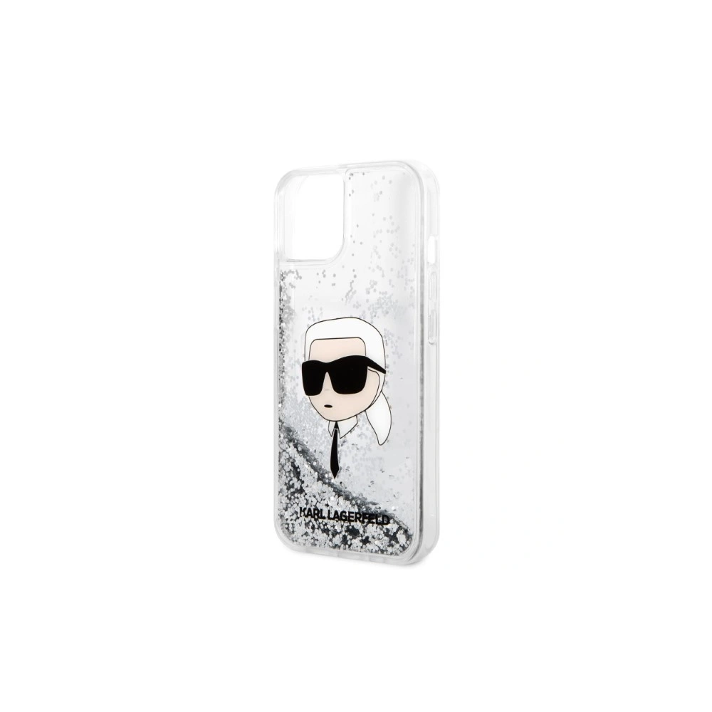 Hurtownia GSM - Etui Karl Lagerfeld KLHCP14SLNKHCH Apple iPhone 14 stříbrný/silver hardcase Glitter Karl Head - KLD1325 - {ean13} - Hurt