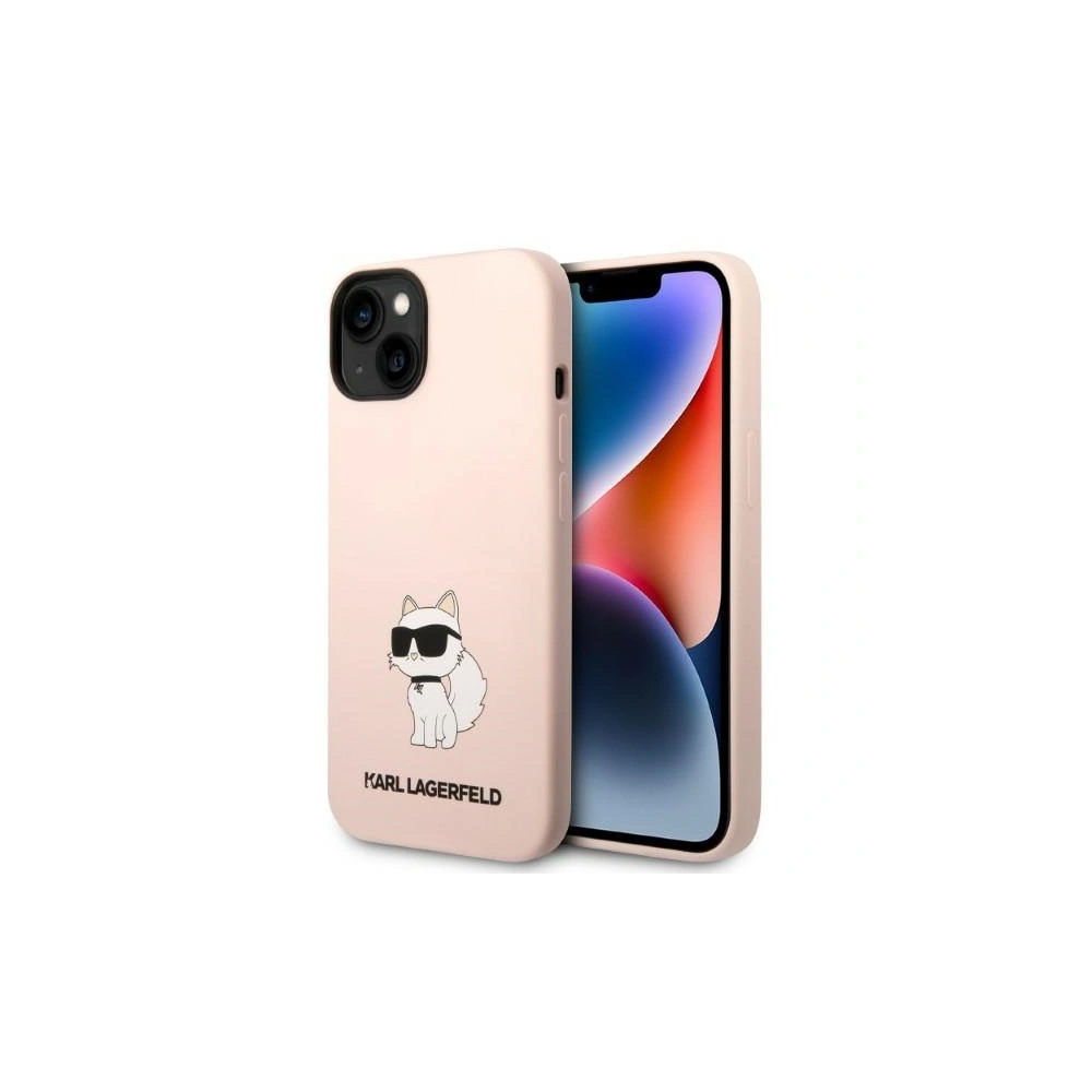 Hurtownia GSM - Etui Karl Lagerfeld KLHCP14SSNCHBCP Apple iPhone 14 hardcase różowy/pink Silicone Choupette - KLD1326 - {ean13} - Hurt