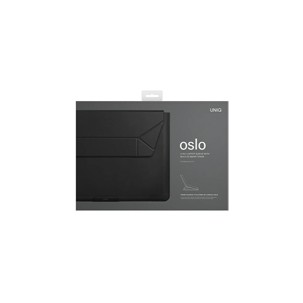 Hurtownia GSM - Case UNIQ Oslo Laptop Sleeve 14 Zoll schwarz/midnight black - UNIQ838 - {ean13} - Hurt