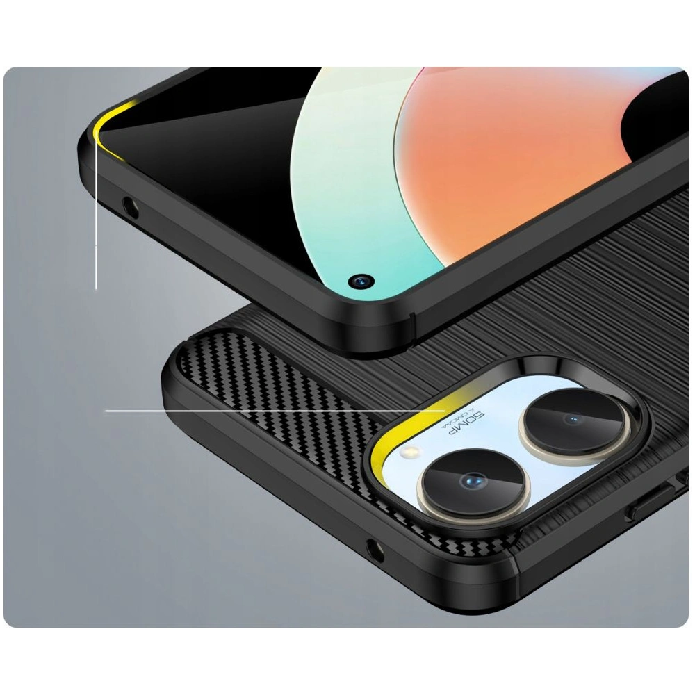 Hurtownia GSM - Etui Tech-Protect TPUCarbon Realme 10 4G Fekete - THP1667 - {ean13} - Hurt