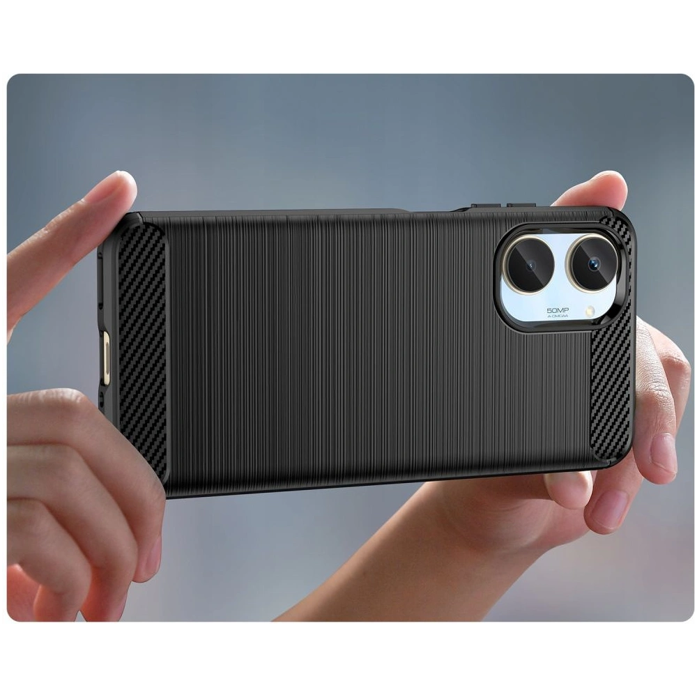 Hurtownia GSM - Etui Tech-Protect TPUCarbon Realme 10 4G Fekete - THP1667 - {ean13} - Hurt