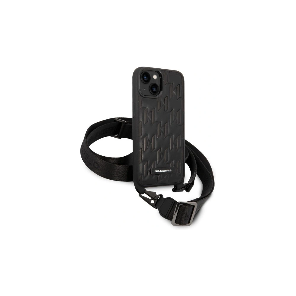 Hurtownia GSM - Etui Karl Lagerfeld KLHCP14SSTMMK Apple iPhone 14 hardcase negru/black Monogram Plaque Logo Strap - KLD1331 - {ean13} - Hurt