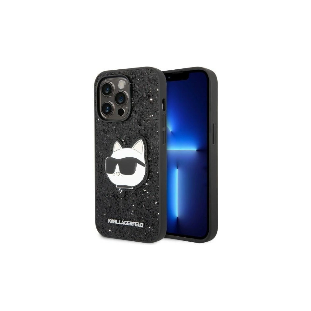 Hurtownia GSM - Etui Karl Lagerfeld KLHCP14XG2CPK Apple iPhone 14 Pro Max černý/black hardcase Glitter Choupette Patch - KLD1332 - {ean13} - Hurt